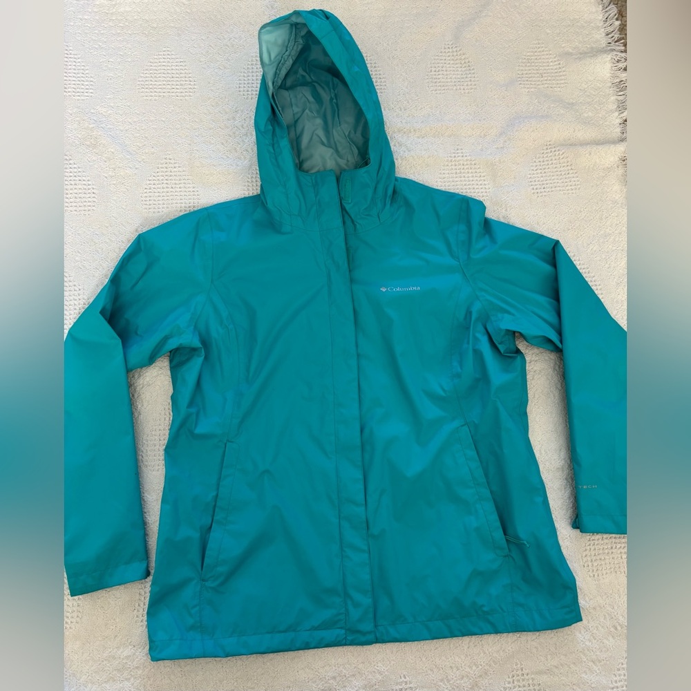 Columbia Sportswear Women’s XL Blue Lightweight Windbreaker Jacket Preowned